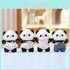 Plush Panda Toy With Soft Short Plush For Kids And Collectors
