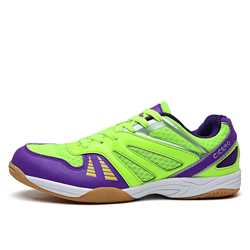 Foreign Trade New Table Tennis Shoes Men and Women Couples Lightweight Non-slip Wear-resistant Badminton Shoes Tennis Shoes Professional Training Shoe