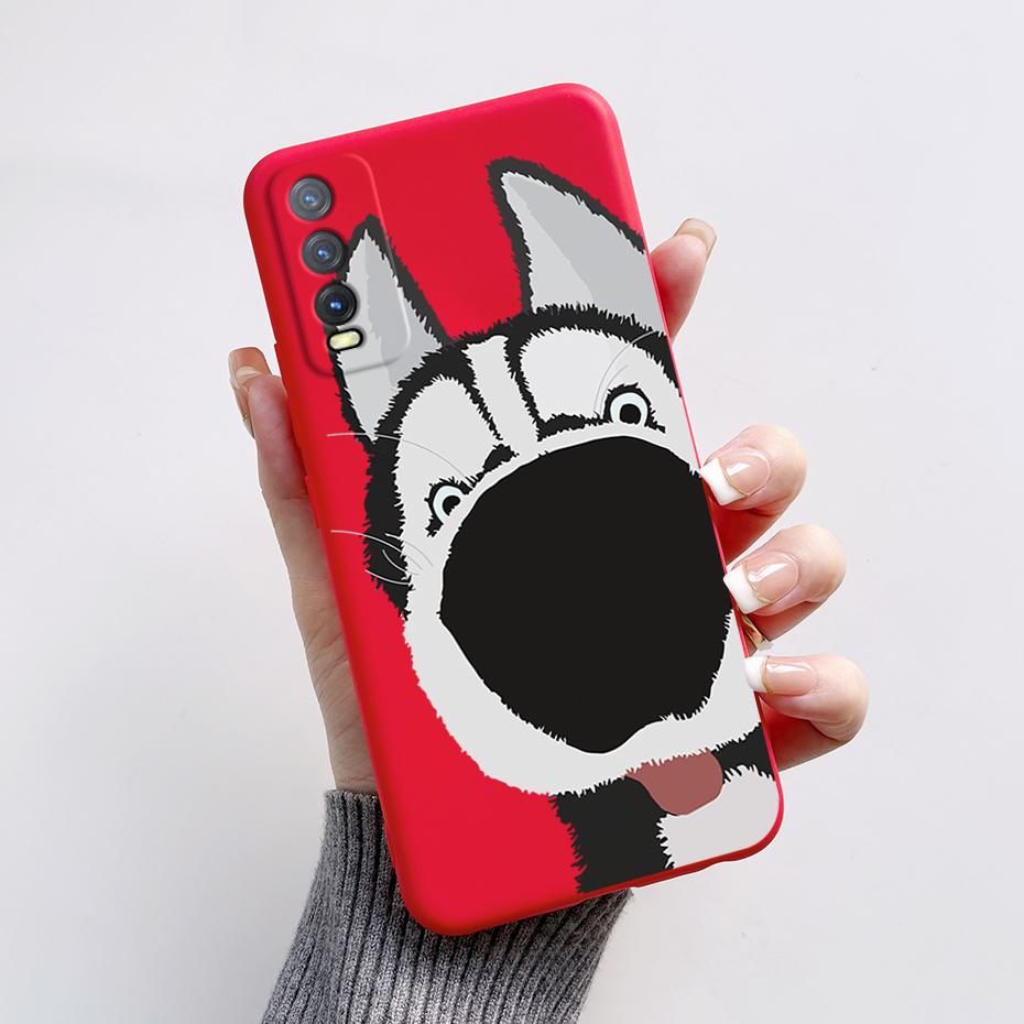 Soft Case For Vivo V2027 Cover Vivo Y11s Y12s Y12a Y20 Y20s Y20i Phone Cases Cute Rabbit Panda Pattern Silicon Capas For Y20 20S