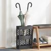 Umbrella Stand Black 28 X 12 X 41 Cm Steel