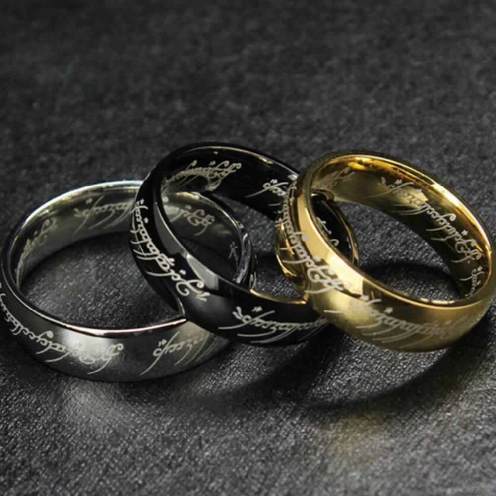 Stainless Steel Laser Engraving Exquisite Couples Wedding Rings, Men And Women Fashion Movie Jewelry Gifts Wholesale