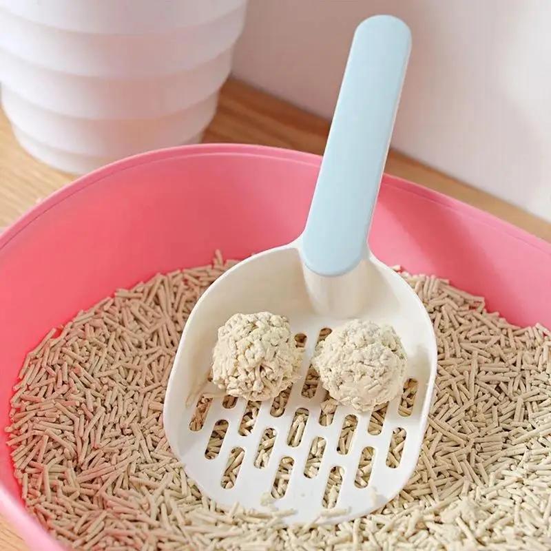 1 Pcs Cat Litter Stool Sand Spoon Sieve Shovel Bracket Set With Storage Box Pet Kitten Portable Cleaning Tool Kit