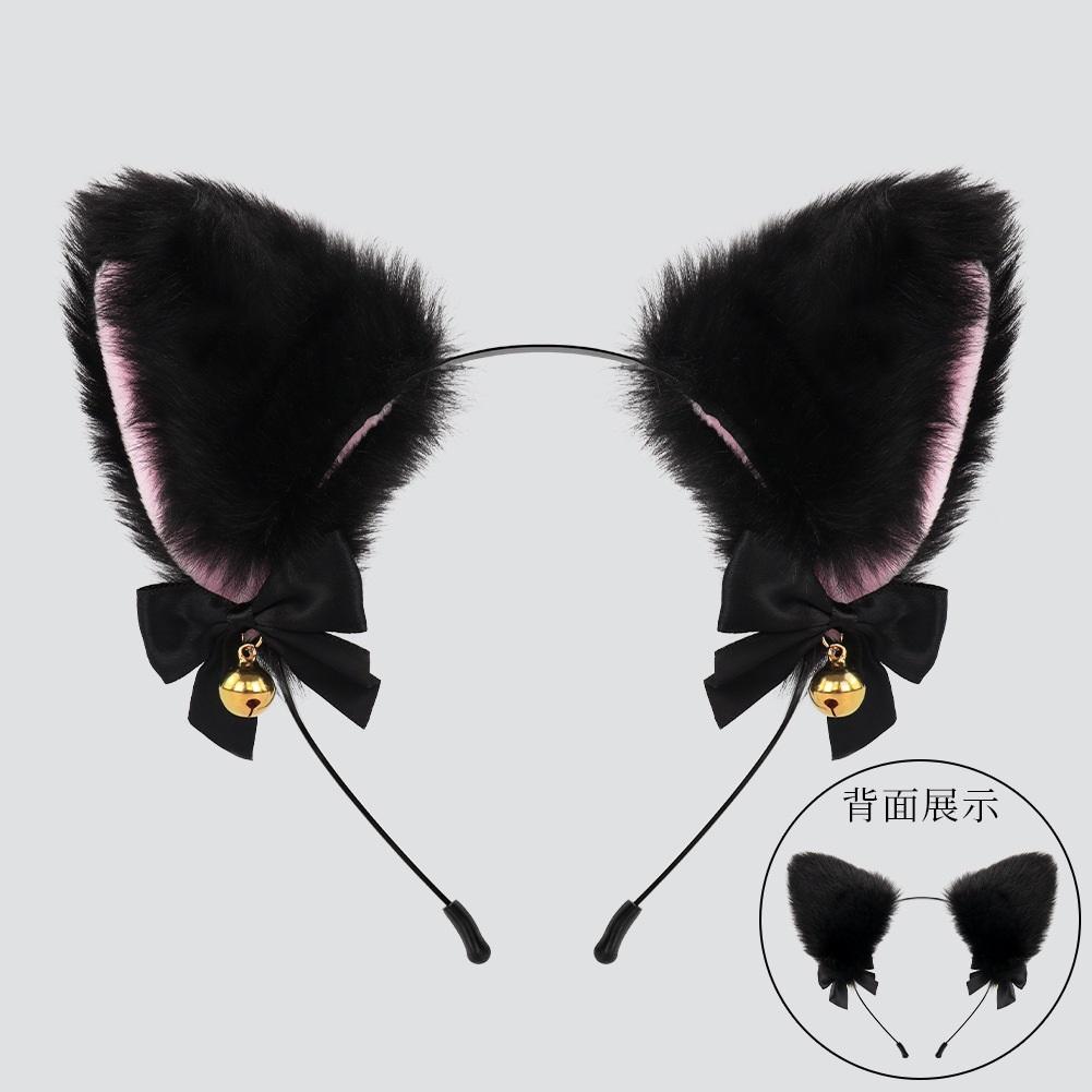 Halloween Cats Costume Set for Girl Cosplay, Halloween Cats Costume Accessories with Headband, Tail, Gloves 3Pcs
