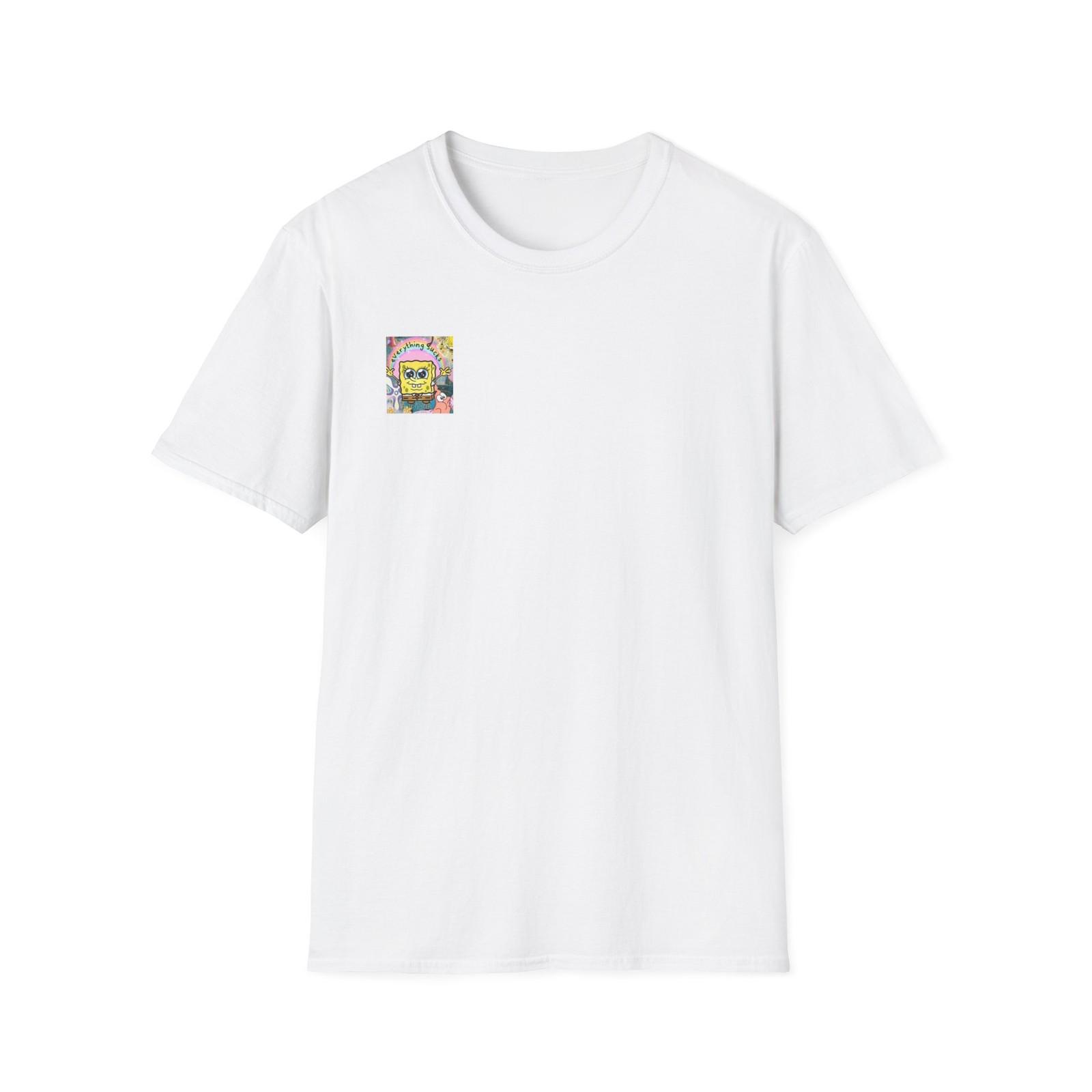 SpongeBob Collage T-Shirt | Cartoon Bikini Bottom Scenes S