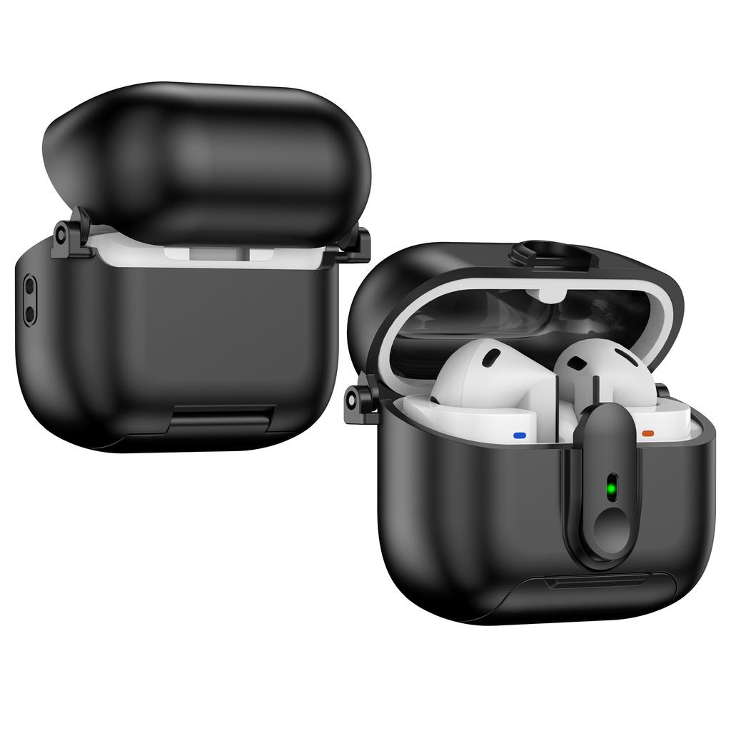 For Samsung Galaxy Buds3 Pro/Buds3 Case Switch Lock Earbuds Cover with Stand and Lanyard