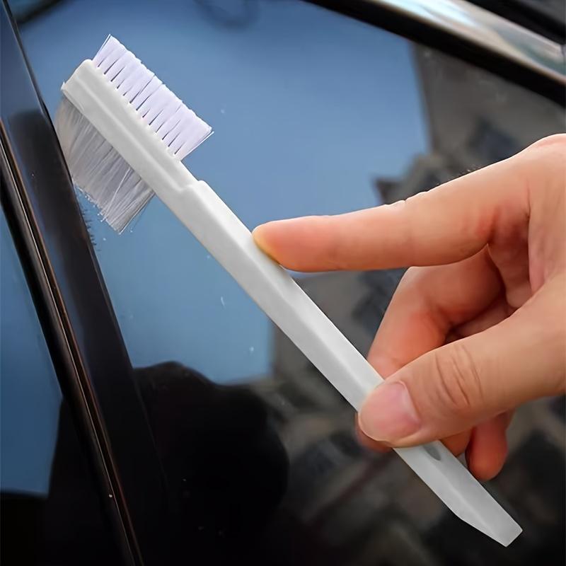 

1pc Dual-Sided Car Edge & Corner Gap Cleaning Brush Car Cleaning Tools Accessories