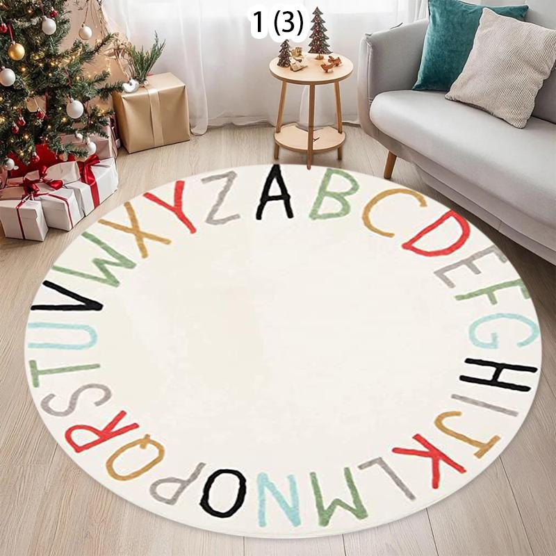 

Japanese-Style Living Room Round Carpet, Bedroom Swivel Chair, Computer Chair, Sofa,Coffee Table Cushion, Home Decoration 80cm x 80cm