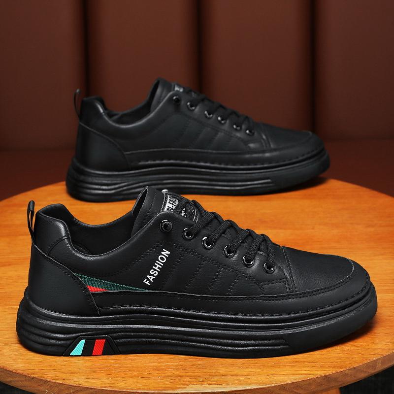 Tênis de corrida masculinos luxuosos para corrida ao ar livre para calçados masculinos, tênis leves e casuais para treinamento, tênis de skate, couro