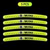5/10/15/20Pc Luminous Car Wheel Hub Stickers High Reflective Stripe Tape For Mini Cooper R50 R52 R53 R55 R56 R57 R58 R59 R60 R61 cd3