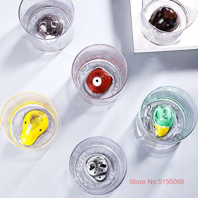 New Friends Whiskey Glass Colorful 3D Animal Head Wine Glass Nordic Style Bear Water Cup Bird Coffee Cup Beer Mug Dropshipping