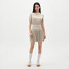 LAP Contrast Line Short Sleeve Slim Knit Ar1Kh360