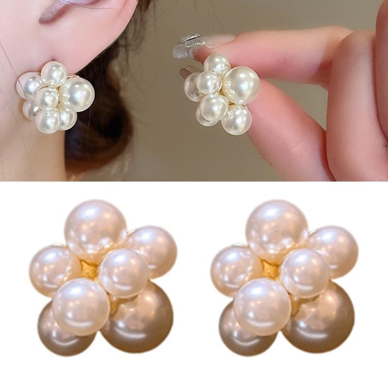 Natural Freshwater Pearls Studs Earrings With Soft Luster and Sturdy Alloy Materials for Everyday Wear or Special Event