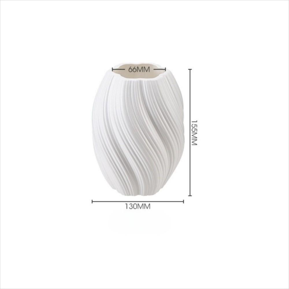 

High-end Plastic Vase White Table Center Vase Modern Water Cultivation Vase S