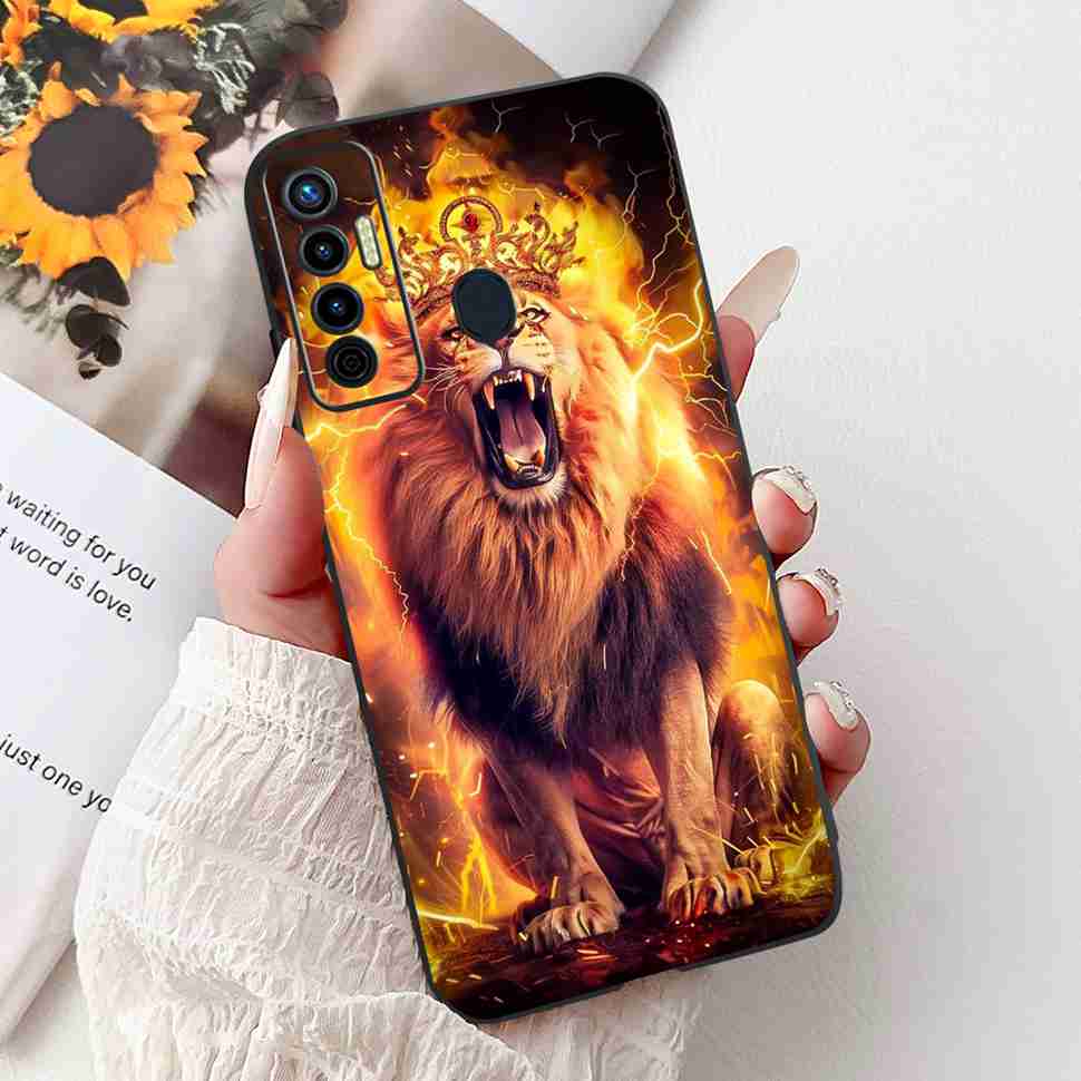 Cute Cat Cover For Tecno Camon 17 Case CG6 CG6j Silicone Soft Protection Shell For Tecno Camon 17 Camon17 Back Cover Casing 6.6"
