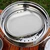 Rusts Resistant Stainless Steel Dinner Plates/ Soup Basin Dinnerwares for Camping Barbecues and Family Gatherings