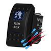 12v/24v Blue Led Light 5 Pin On Off SPST Rocker Switch 7 Pin On Off On ARB Carling Style Car Boat Waterproof Pump Push Switch
