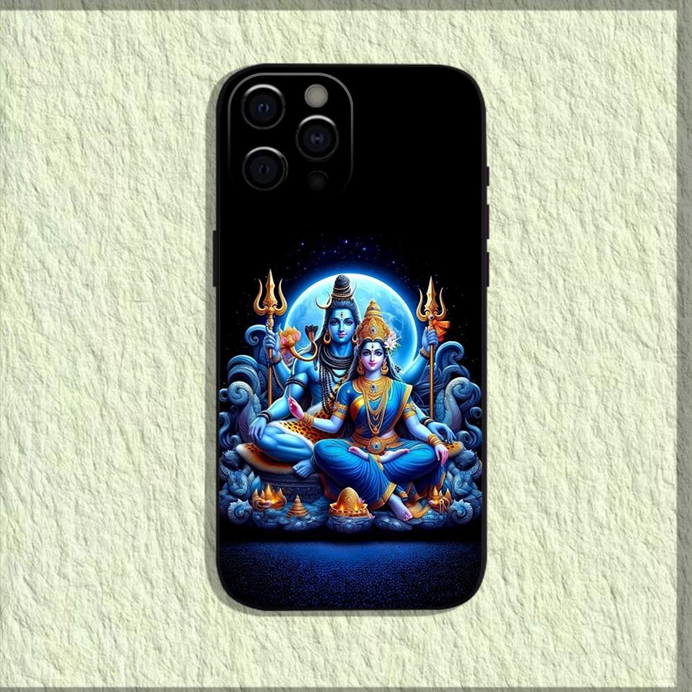 Lord Shiva Mahadev Of India Phone Case For iPhone 16,15,14,13,12,11,Pro,X,XS,Max,XR,Plus,Mini Soft Black Cover