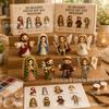 Kleines 3D Perlen-Glaube & Engel DIY-Set mit Perlen, Schnur und Anleitung, Kreatives Schmuckstück Basteln für Erwachsene und Kinder