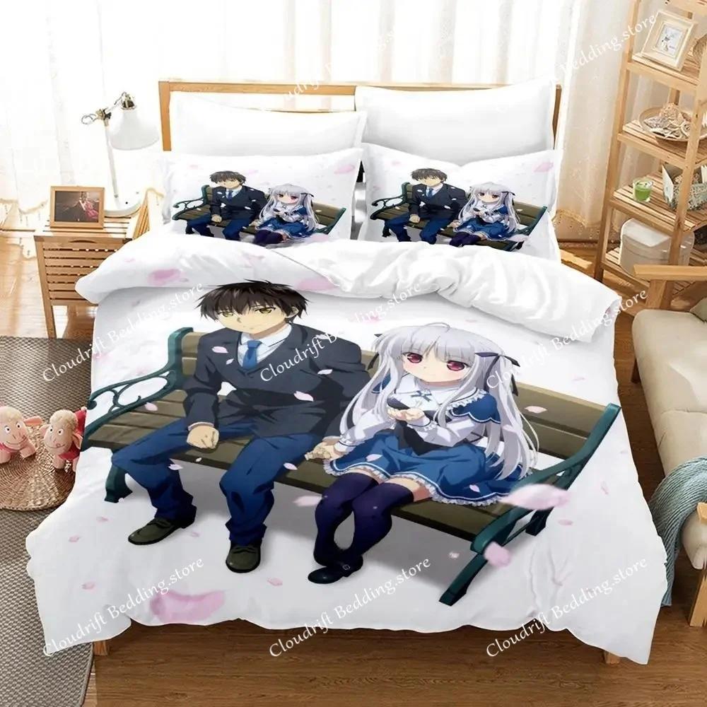 New 3d Print Kawaii Anime Absolute Duo Bedding Set Single Twin Full Queen King Size Bed Set Adult Kid Bedroom Duvet Cover Sets02