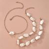 Creative Versatile Necklace Set for Women  Fashion Vacation Style Irregular Pearl Necklace
