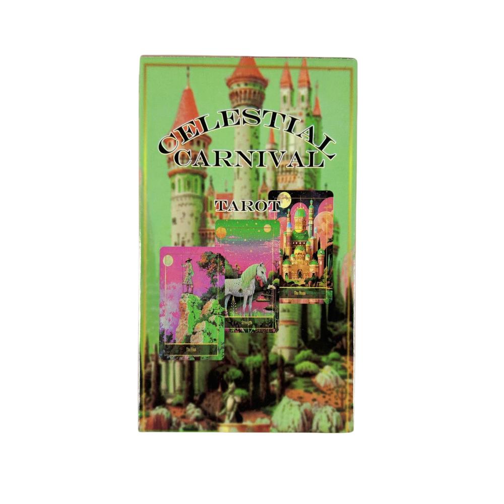 Himmlischer Karneval Tarotkarten Ein 78-Karten Orakel Englisch Visions Wahrsageausgabe Brettspiele