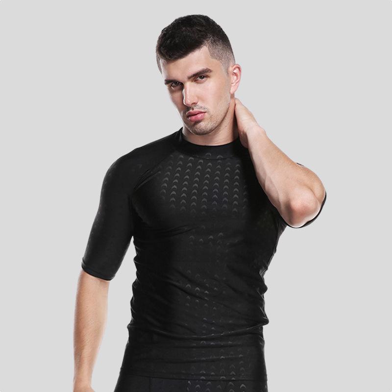 Herren Schnelltrocknende Wasserdichte Badehose - Enganliegende Fünf-Punkt-Bademode