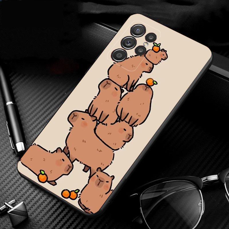 Nette Capybara Telefon Fall Für Samsung A52S A21S A33 A23 A13 A14 A32 A52 A53 A54 A51 A71 A15