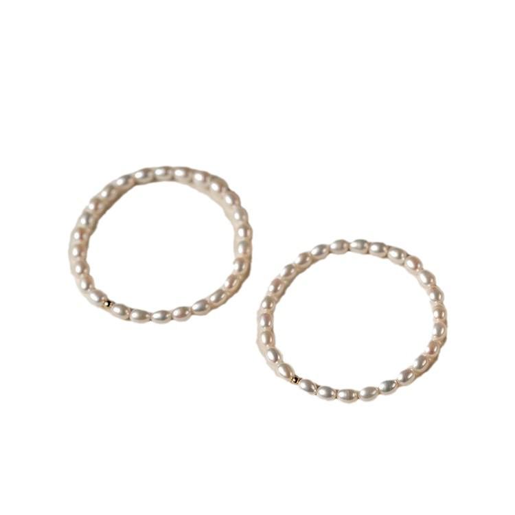 Natural Freshwater Pearl Bracelet: Strong Luster, Elastic, Vintage Style, Versatile & Elegant Design for Women