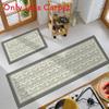 Pvc Long Rectangular Kitchen Floor Mat Waterproof Oilproof Nonslip For House Kitchen