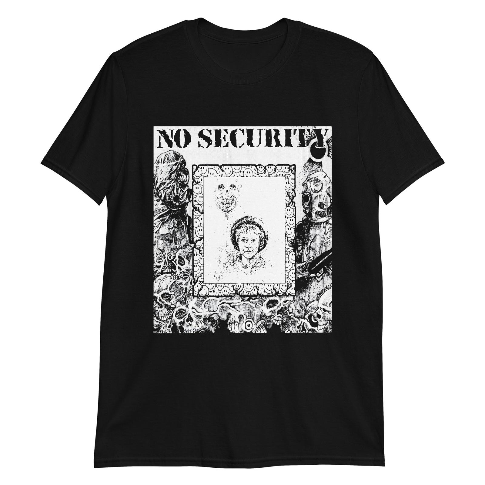 NO SECURITY - 90S SWEDISH HARDCORE PUNK T-Shirt Rapunk Dischange Mob 47 S разноцветный