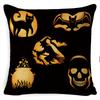 Halloween Pillow Pumpkin Little Witch Horror Cushion Linen Cushion Cover Holiday Party Pillow Cover Bed Backrest