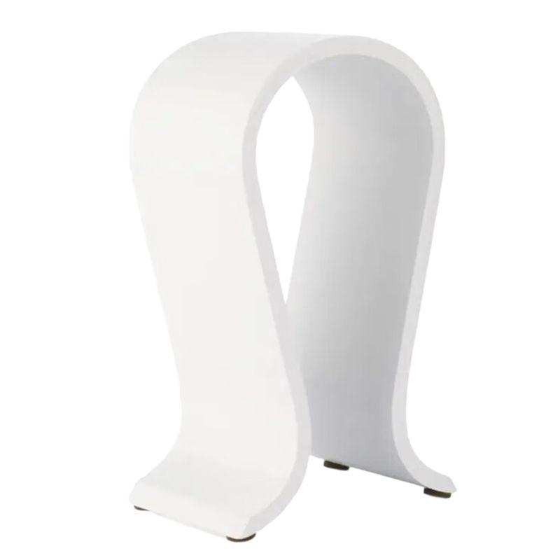 

ABNR Wooden Stand Holder For Over Ear Headphones Universal Desk Display Hanger Stable Storage Organizer White белый