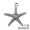 Seestern Meeres-Charms Kollektion Tier-Charms Für Strand-Thema DIY Armband Halskette Schmuckherstellung Zubehör Für