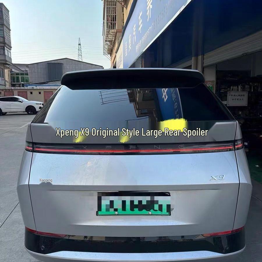 XPeng X9 Rear Wing Kit: No-Drill Top Wing & Sports Spoiler Installation