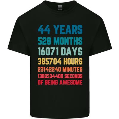 44. Geburtstag 44 Jahre Altes Herren Leichtes Baumwoll-T-Shirt