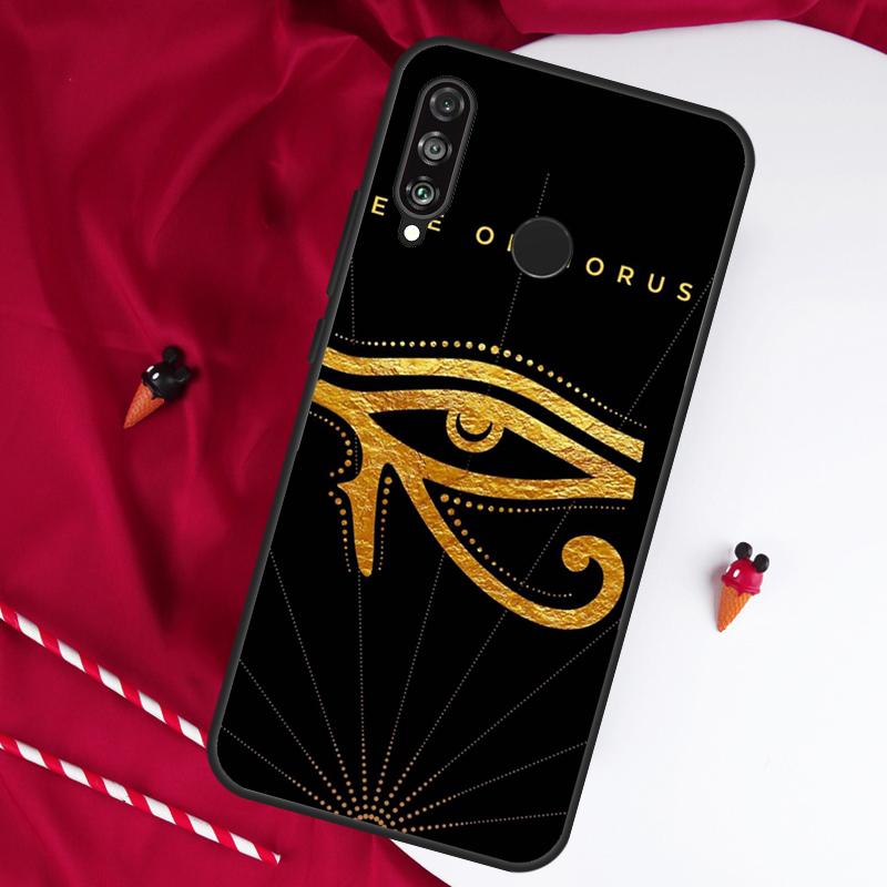 Sacred Eye of Horus Egypt Fresco For Huawei Nova 5T 12s 12i 11i Y90 Y70 Y60 Y61 Y91 Y72 9 10 SE P20 P40 Lite P60 P30 Pro Case