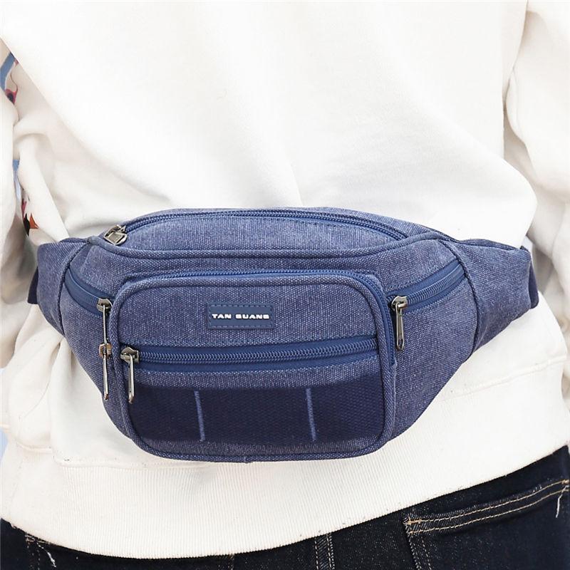 Durable Multi-layer Outdoor Waist Bag - Large Capacity for Running, Phone, Tools, and Money.