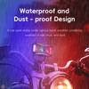 Motorcycle LED Spotlight 30W Headlight 12-18V Warning Strobe Light RGB Color Dynamic Hi/Lo Beam Light for Motorcycle Accessories
