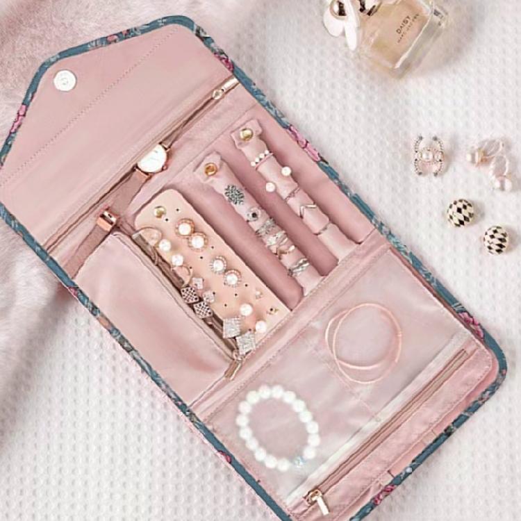 Portable Jewelry Storage Container Multiple Compartment Waterproof Bag for Accessories Earrings Necklaces Organizer