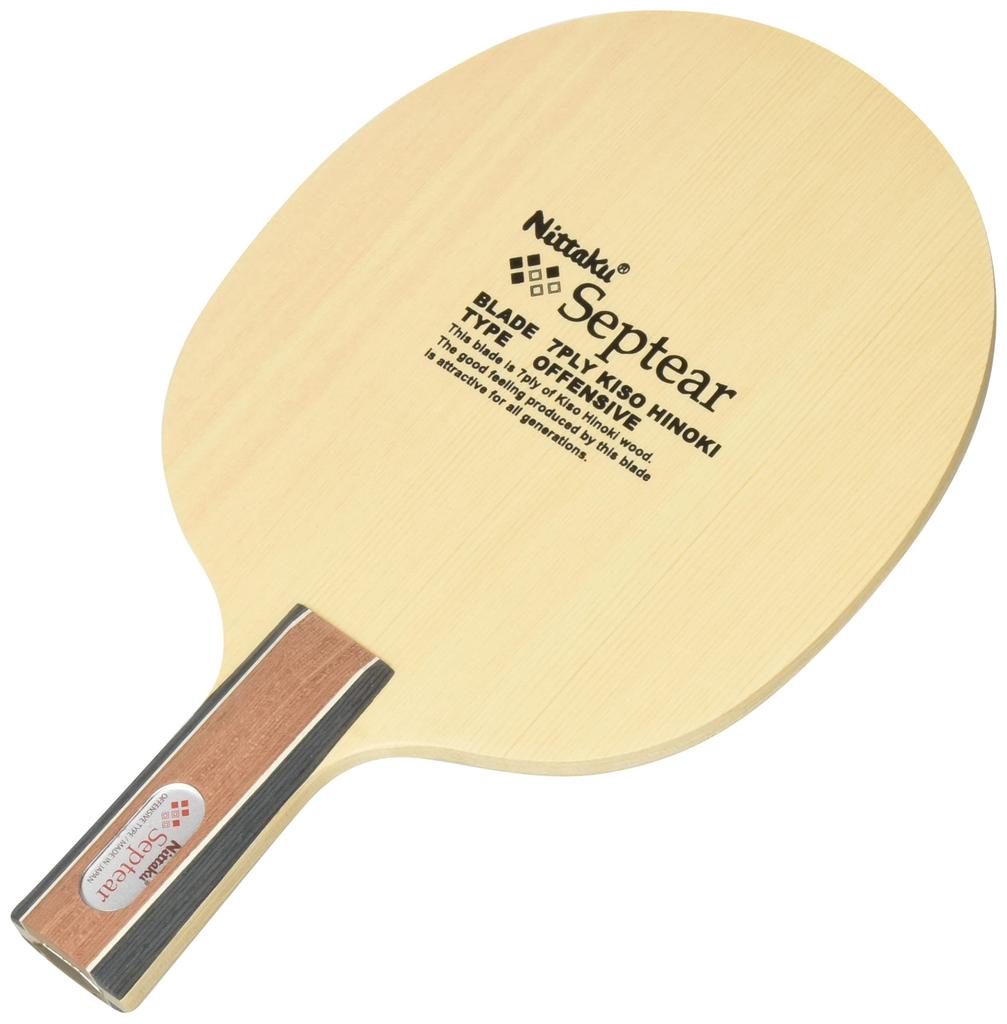 Nittaku Table Tennis Racket Septear C Penholder (Chinese Style) Wood Plywood NE-6666 Round