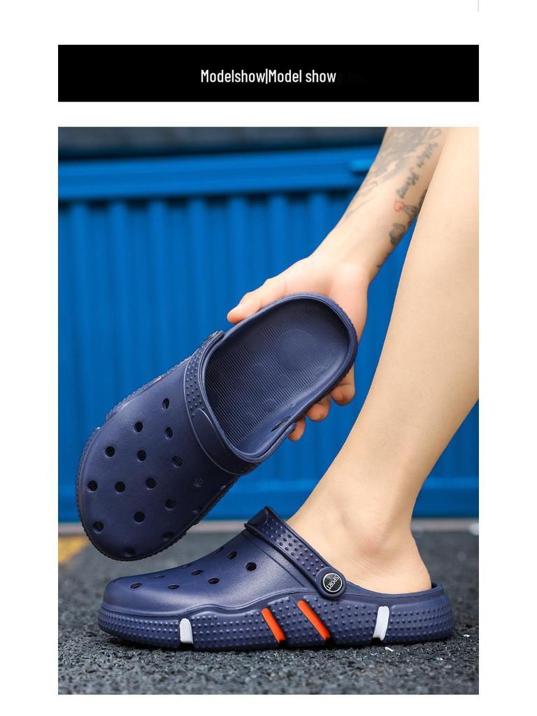 Heren Trendy Grensoverschrijdende Tuinklompen met Zachte Zool en Ventilatie voor Strand- of Buitenkleding