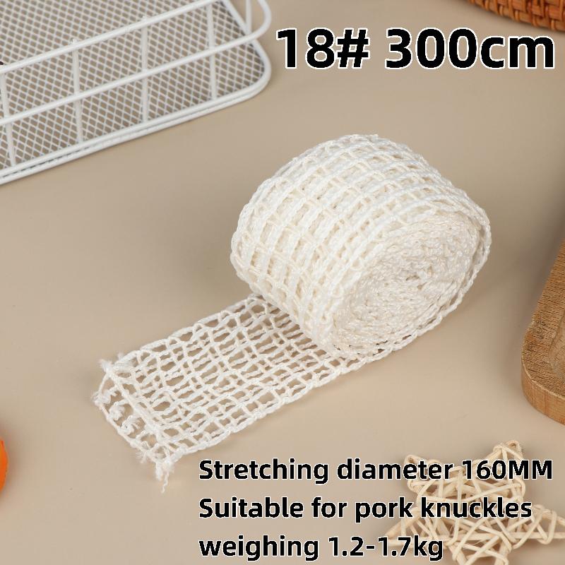 1/3 Pezzi Rete Elastica per Cibo di Ham 100/300Cm Rotolo di Rete per Carne Manzo Pollame Rete Elastica Macellaio Spago Corda da Cucina Strumenti