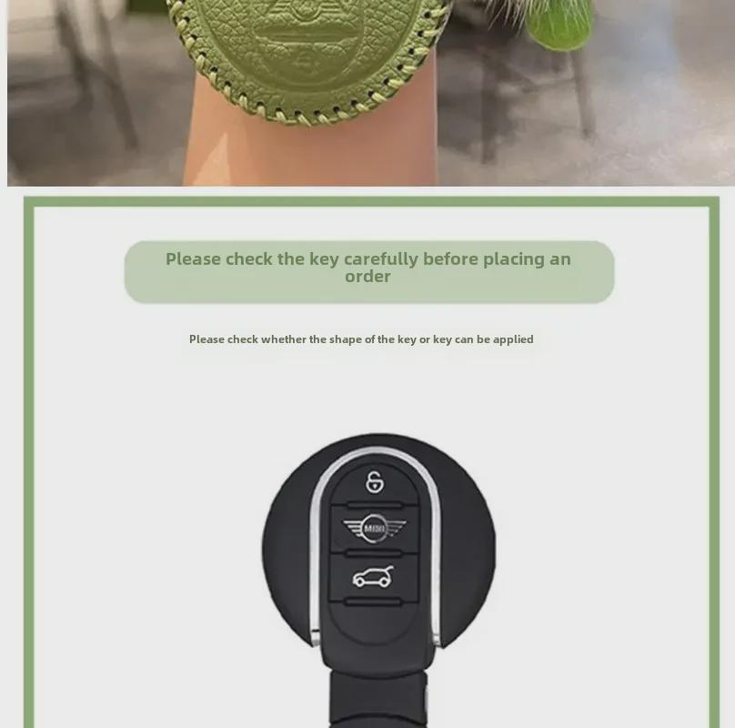 Originální kožený obal na klíče pro BMW Mini Cooper - High-endová přezková taška pro ženy