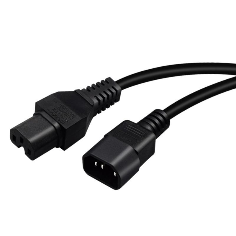 IEC 320 C15 Female to C14 Male Adapters Cord, C15-C14 Extension Cord, IEC C14 to C15 Adapters Connectors Cable