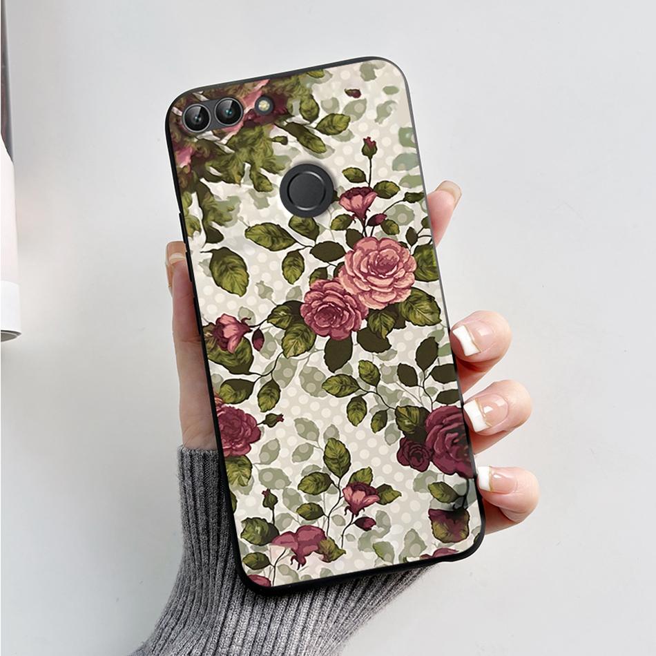 For Huawei P Smart 2018 Case Cute Cat Bear Cartoon Frog Soft Cover For Huawei P Smart FIG-LX1 5.65 Inch Case Coque Fundas Shell