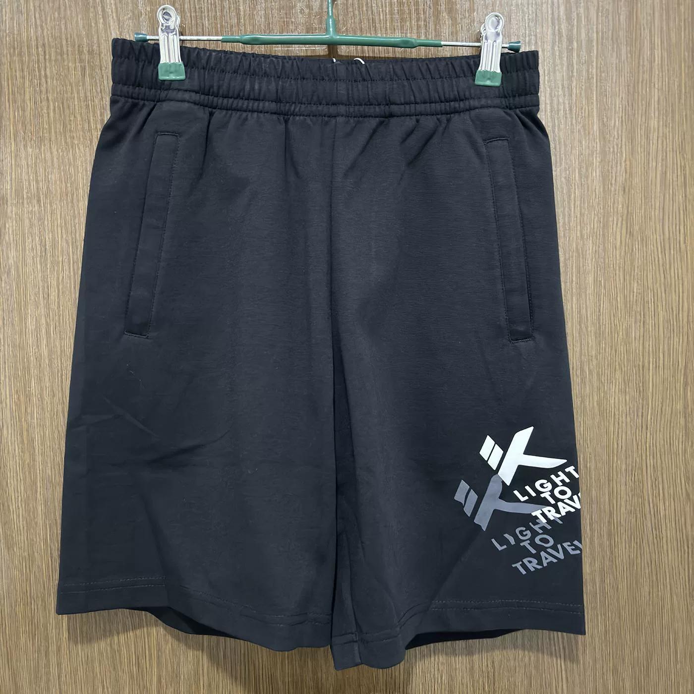 Anta Genuine Summer Casual Knitted Breathable Loose Basketball Sports Shorts for Young Men XS чёрный