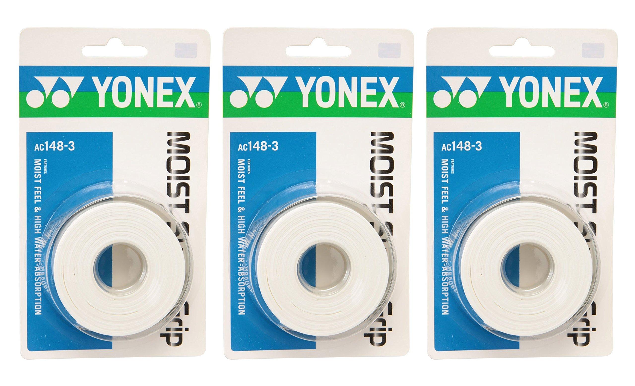 

YONEX Moist Super Grip Белый Набор из 3 штук AC148-3-011-3SET