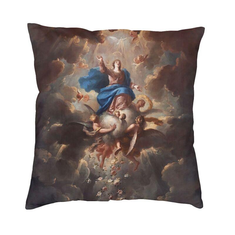 Luxury Via Triumphalis Of Saint Benedict Cushion Cover x Soft Baroque Throw Pillow Case Sofa Square Pillowcase Decoration