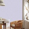 Checkerboard Wallpaper in Blue and Light Gray for Living Room and Bedroom 50x1000