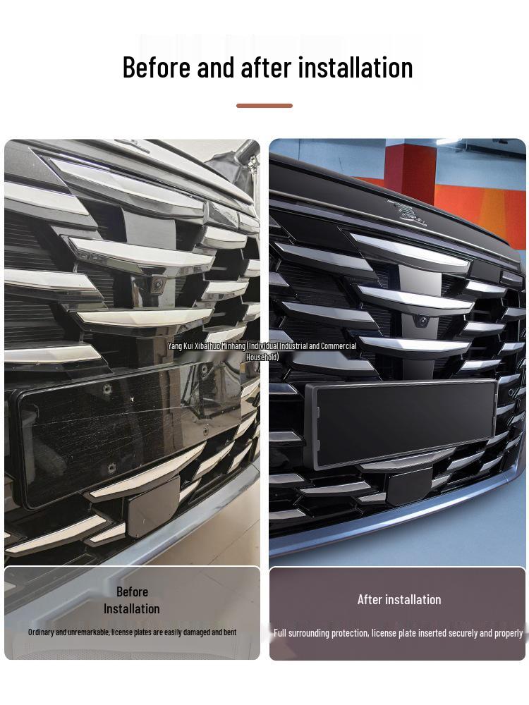 WEY Gaoshan 7/8/9 Full Edge License Plate Bracket Base